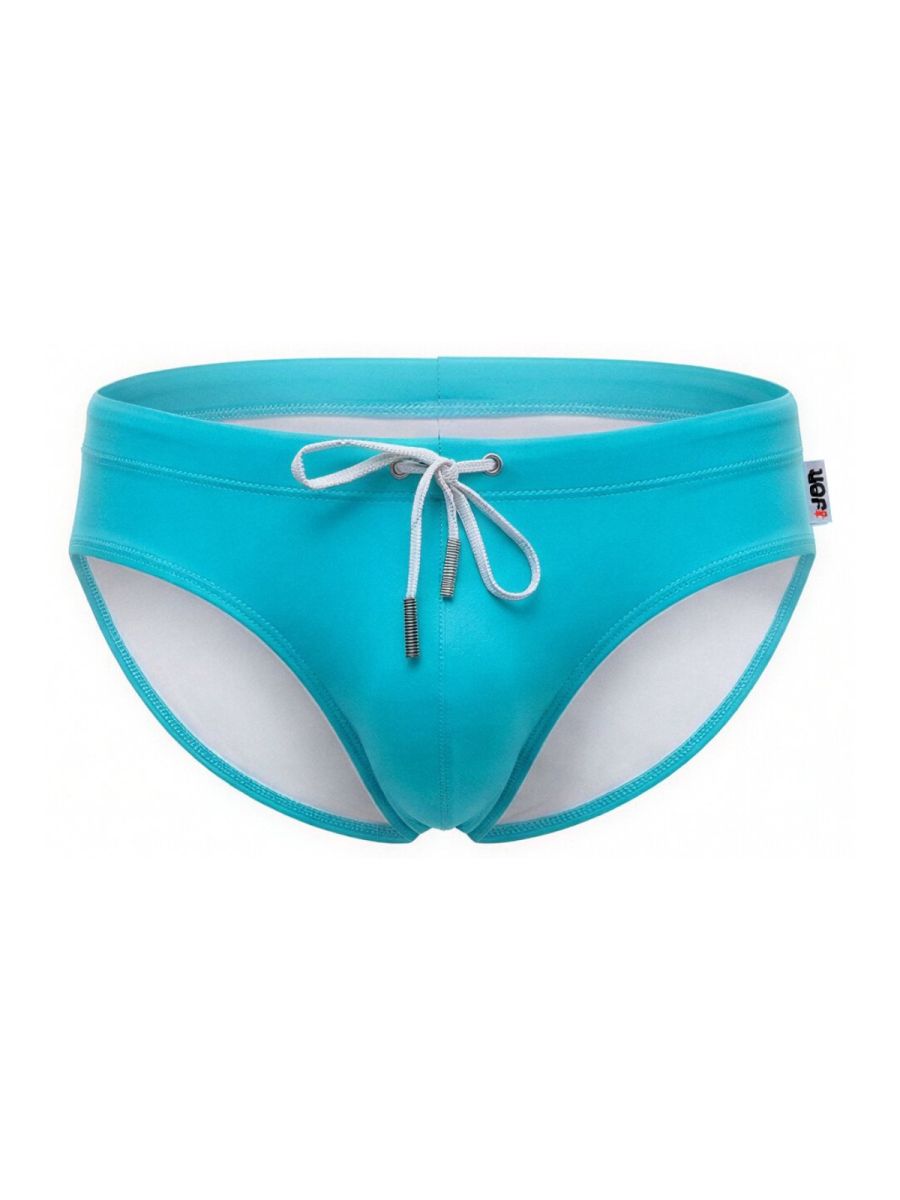 JOR 2387 Mens Pop of Colour Travel Swim Briefs Turquoise Plus Sizes
