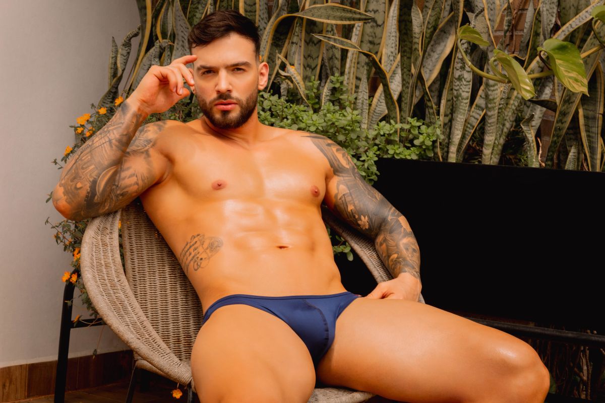 JOR 2455 Origin Mens Sleek & Streamlined Briefs Blue Plus Sizes