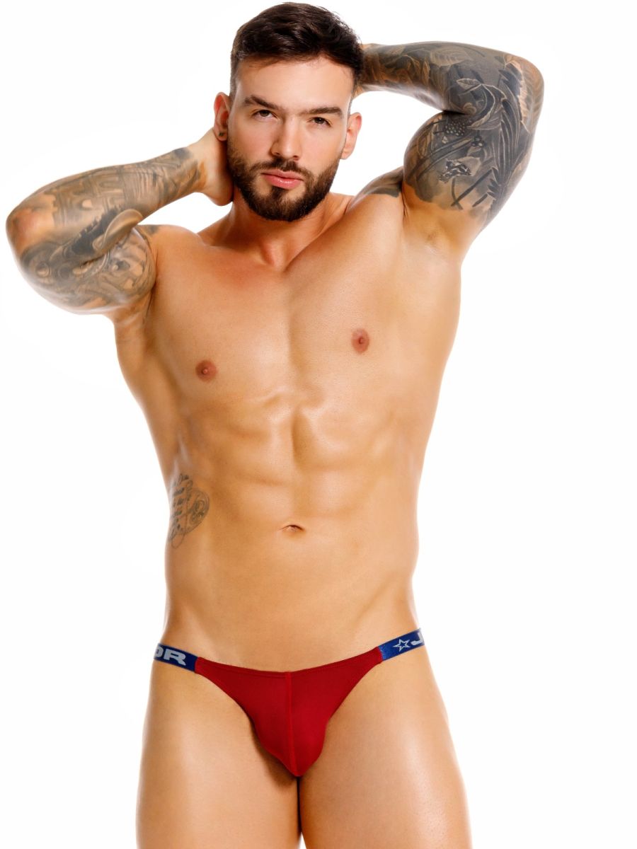 JOR 2458 Eros Mens Ergnomic Support Jockstrap Wine Plus Sizes