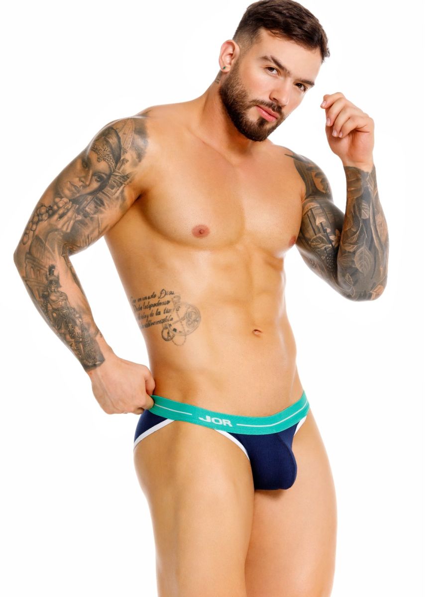 JOR 2460 Rush Male High Performance Briefs Blue Plus Sizes