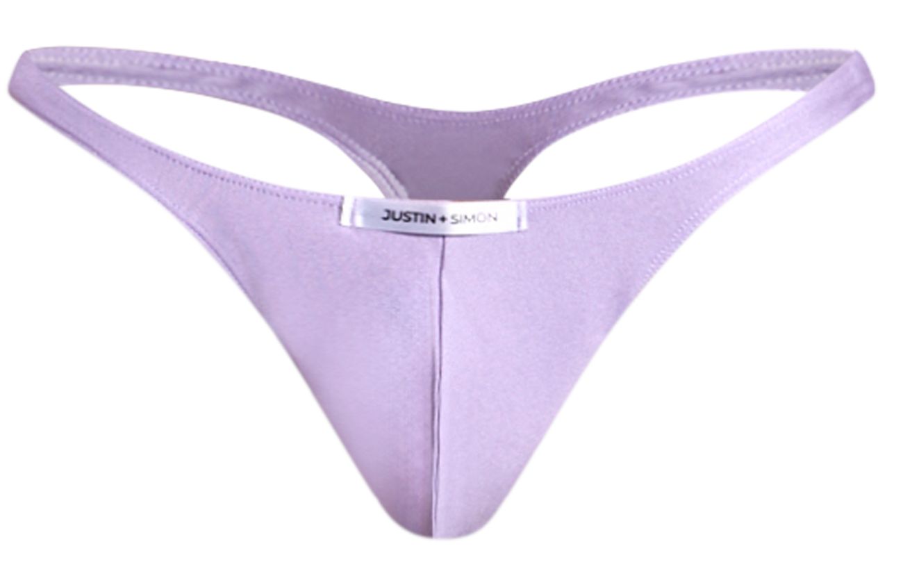 JUSTIN+SIMON XSJ03 Silky Sexy Thongs Lilac Plus Sizes