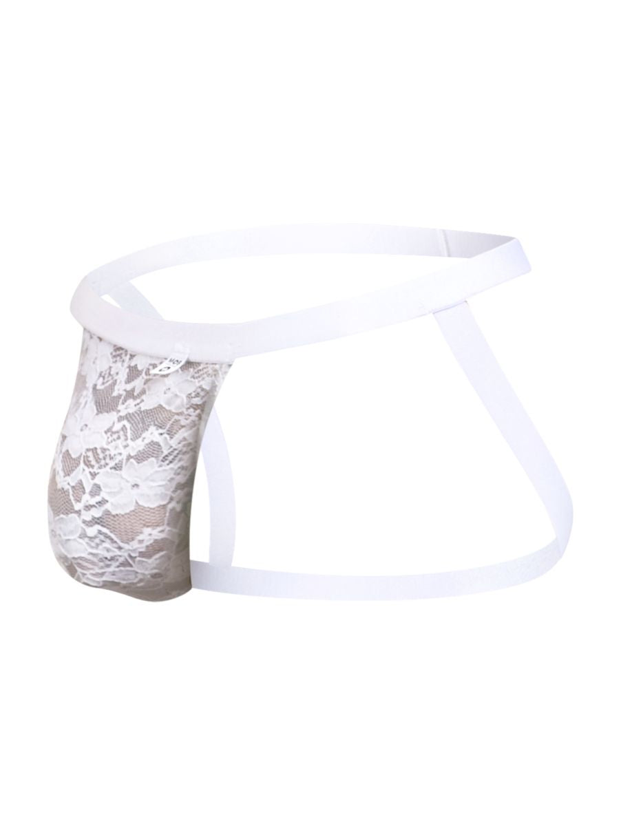 MaleBasics MBL82 Mens Extreme Sexy Jockstrap White Lace