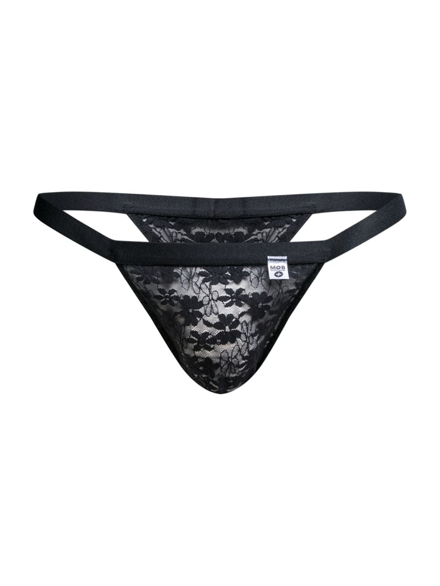 MaleBasics MBL85 Y Mens Sexy Thongs Black Lace