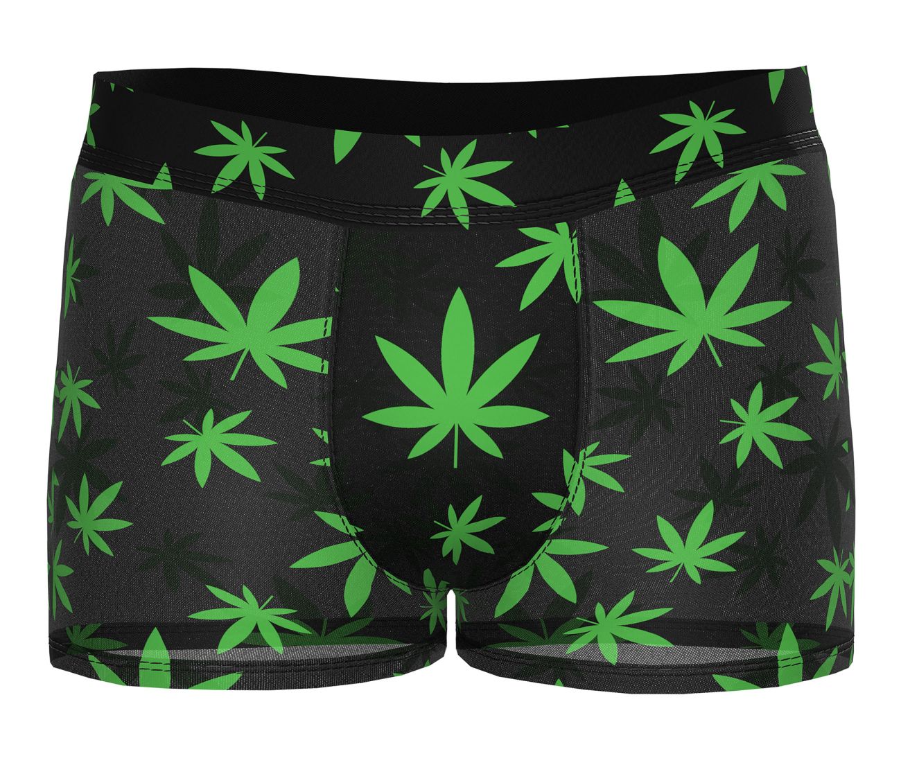 Male Power 145-294 Hazy Dayz Pouch Short Pot Leaf