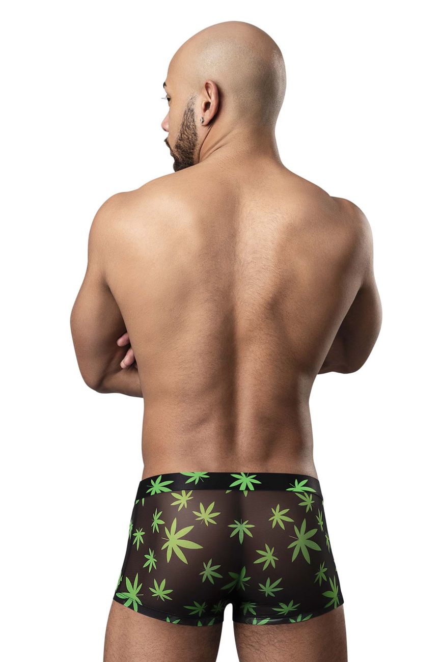 Male Power 145-294 Hazy Dayz Pouch Short Pot Leaf