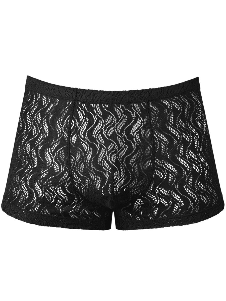 Male Power 150-305 Male Sheer Ripple Pouch Short Black
