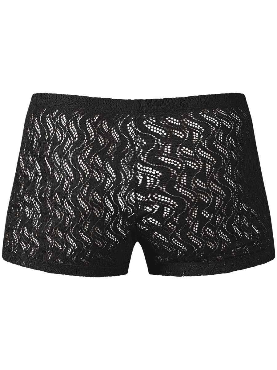 Male Power 150-305 Male Sheer Ripple Pouch Short Black
