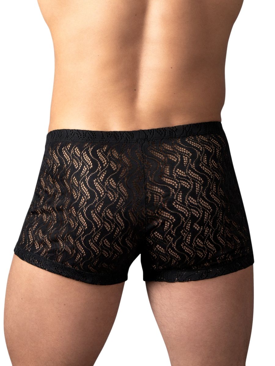 Male Power 150-305 Male Sheer Ripple Pouch Short Black