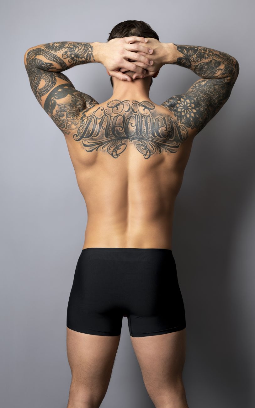 Male Power 154-300 Mens Hot Mesh Pouch Short Black-Red