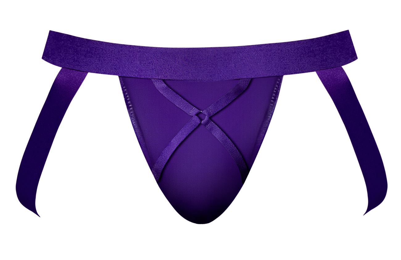 Male Power 350-302 Eggplant Crossover Jock