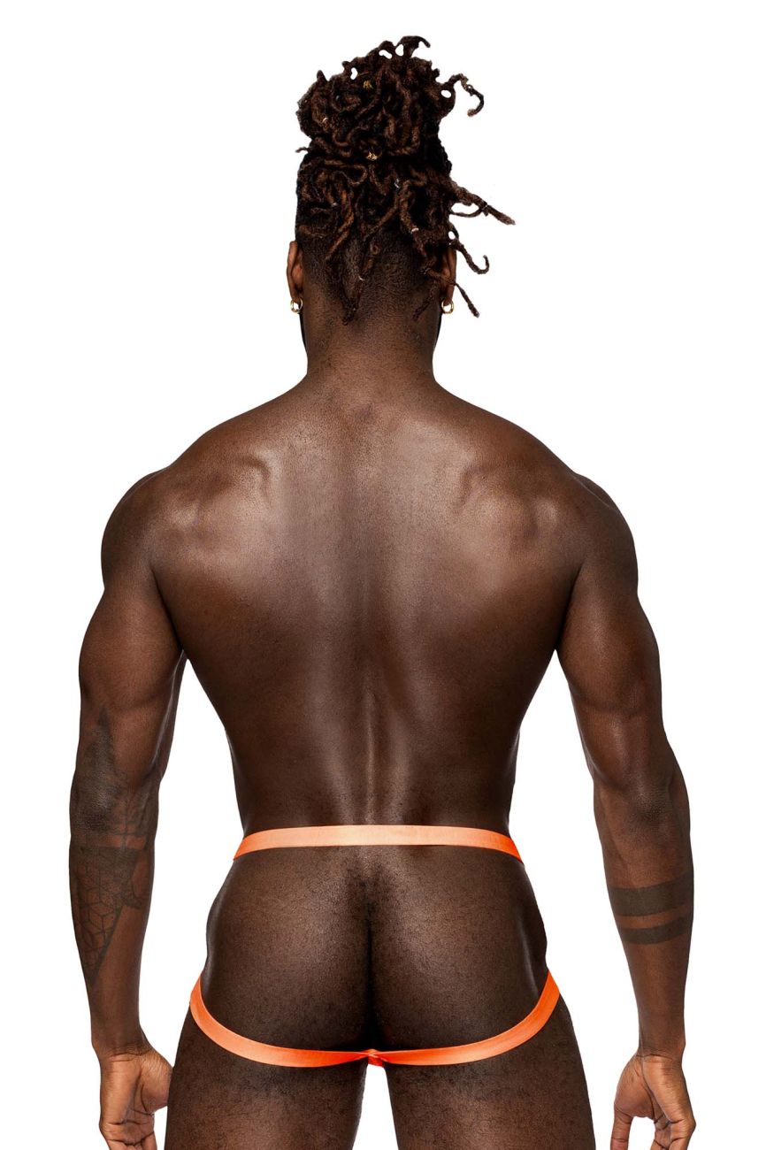 Male Power 387-284 Rude Awakening Ring Jock Neon Orange