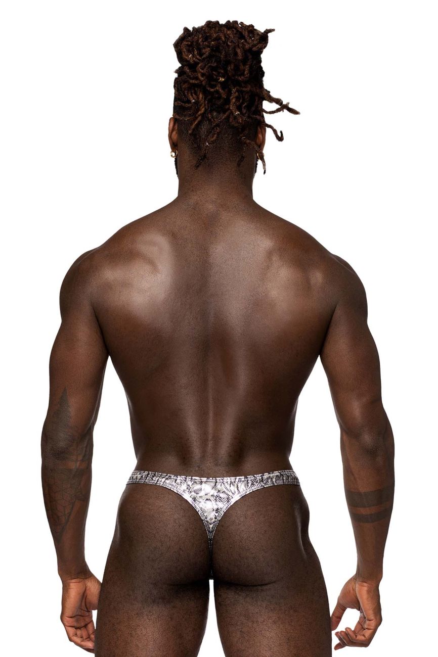 Male Power 409-282 S-naked Criss Cross Thong Black-Blue