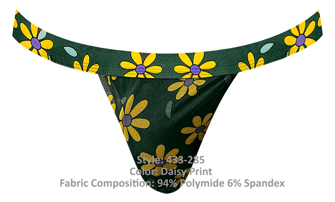 JCSTK - Male Power 433-285 Petal Power Micro Thong Daisy Print