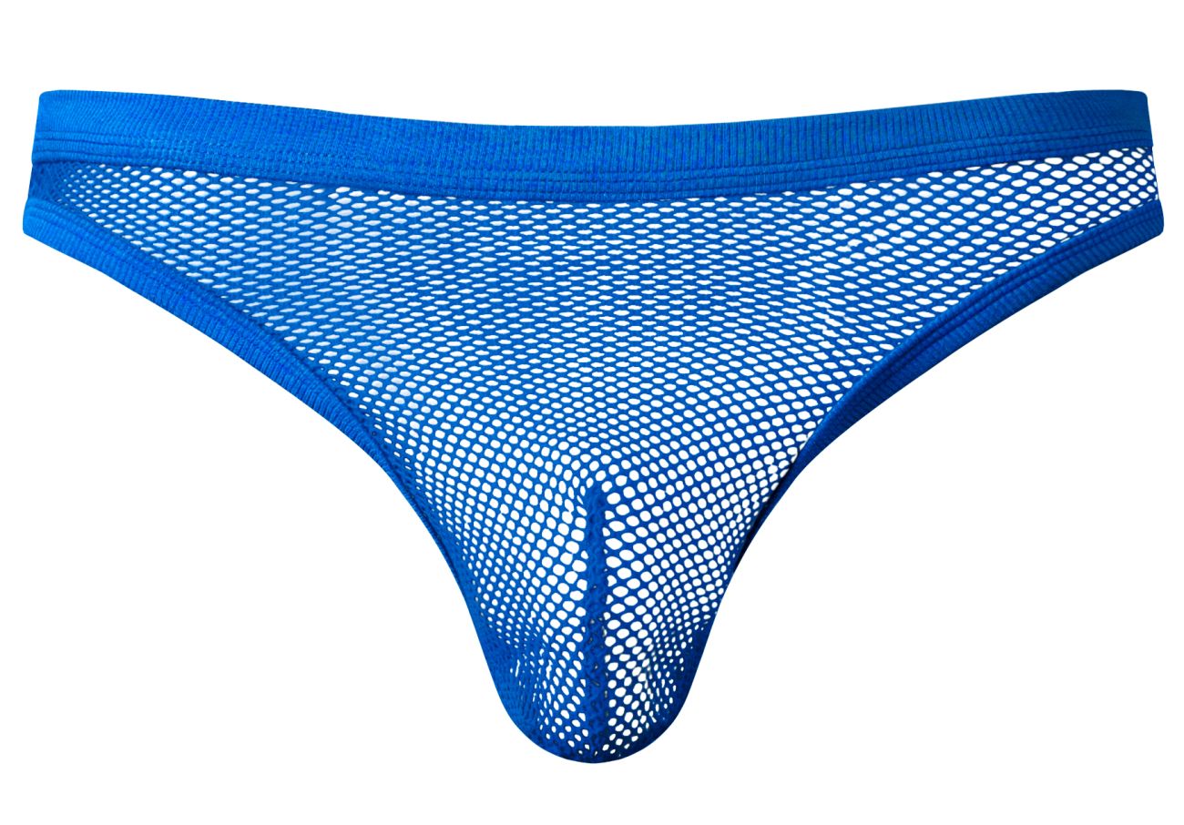 Male Power 441-11C Fishnet Mens See Through Bong Thong Royal
