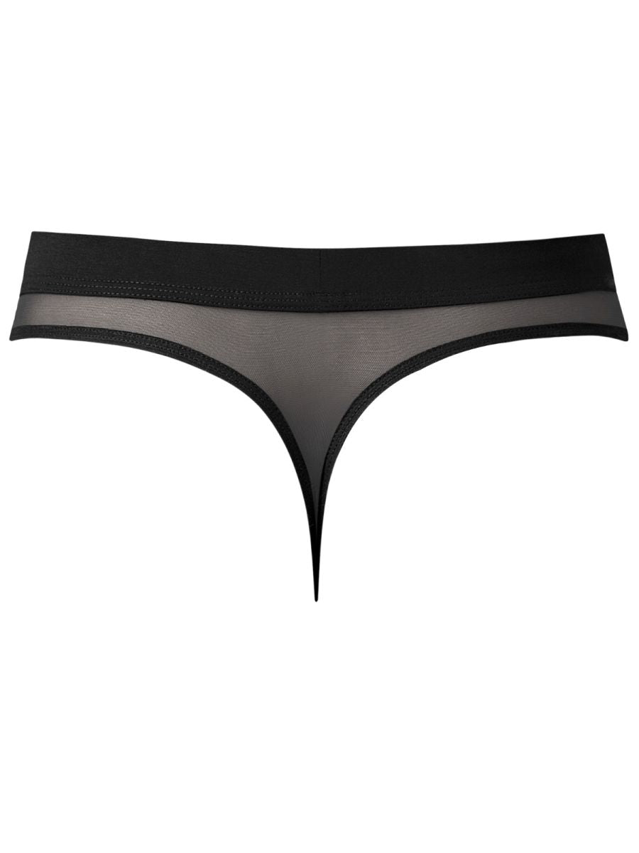 Male Power 442-307 Male Sheer Mesh 2 Bong Thong Black