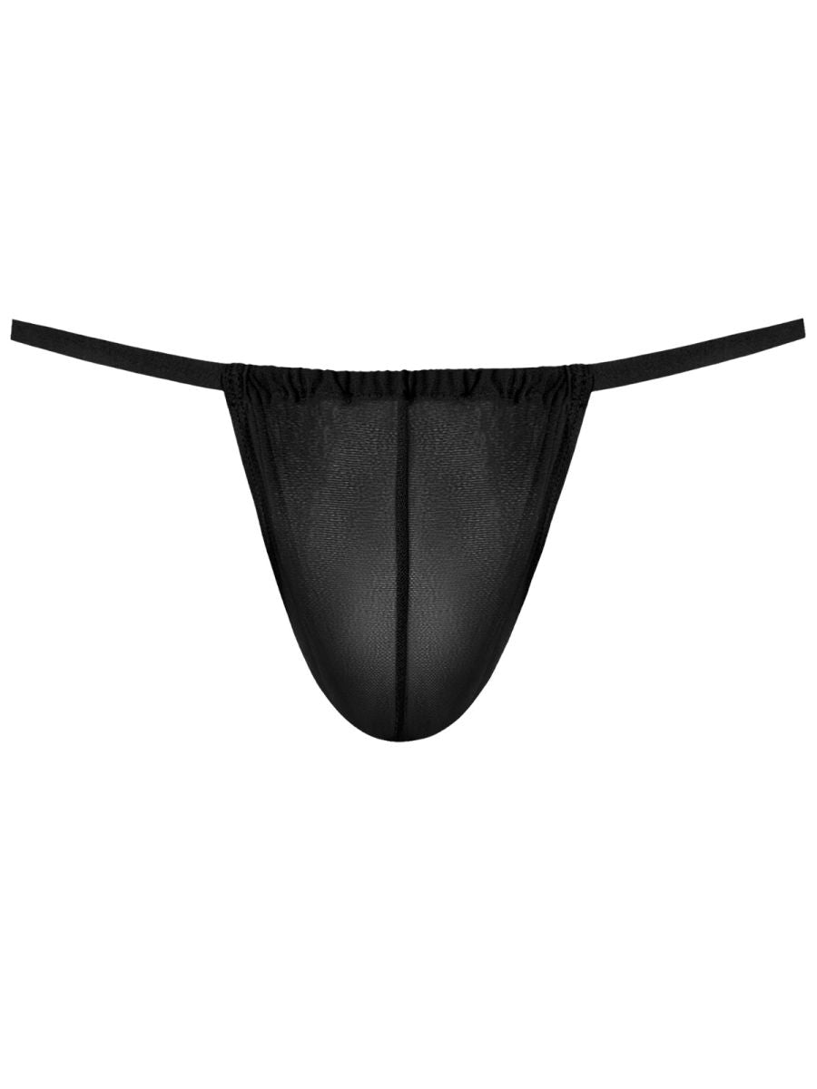 Male Power 450-307 Mens Daring Sheer Mesh 2 G-String Black