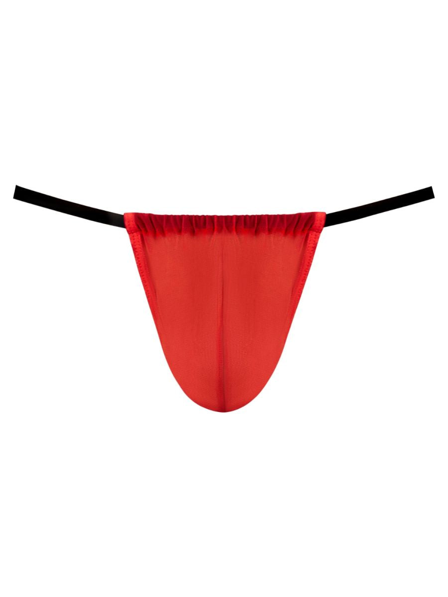 Male Power 450-307 Mens Daring Sheer Mesh 2 G-String Red