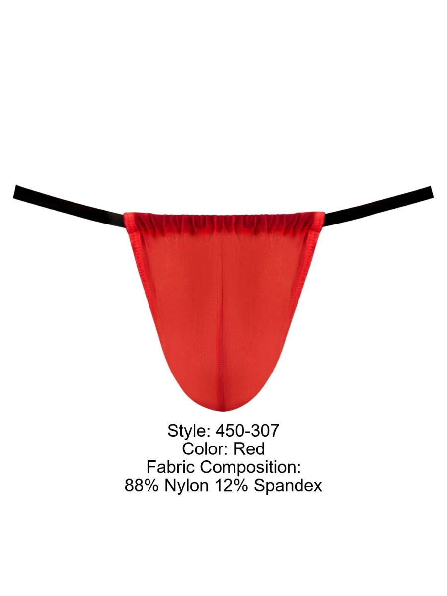 Male Power 450-307 Mens Daring Sheer Mesh 2 G-String Red
