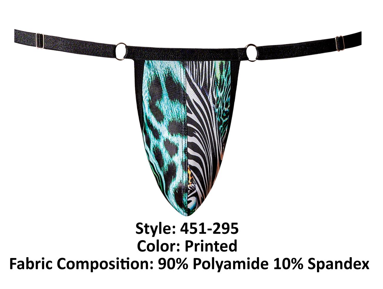 Male Power 451-295 Go Wild Adjustable G-String Printed