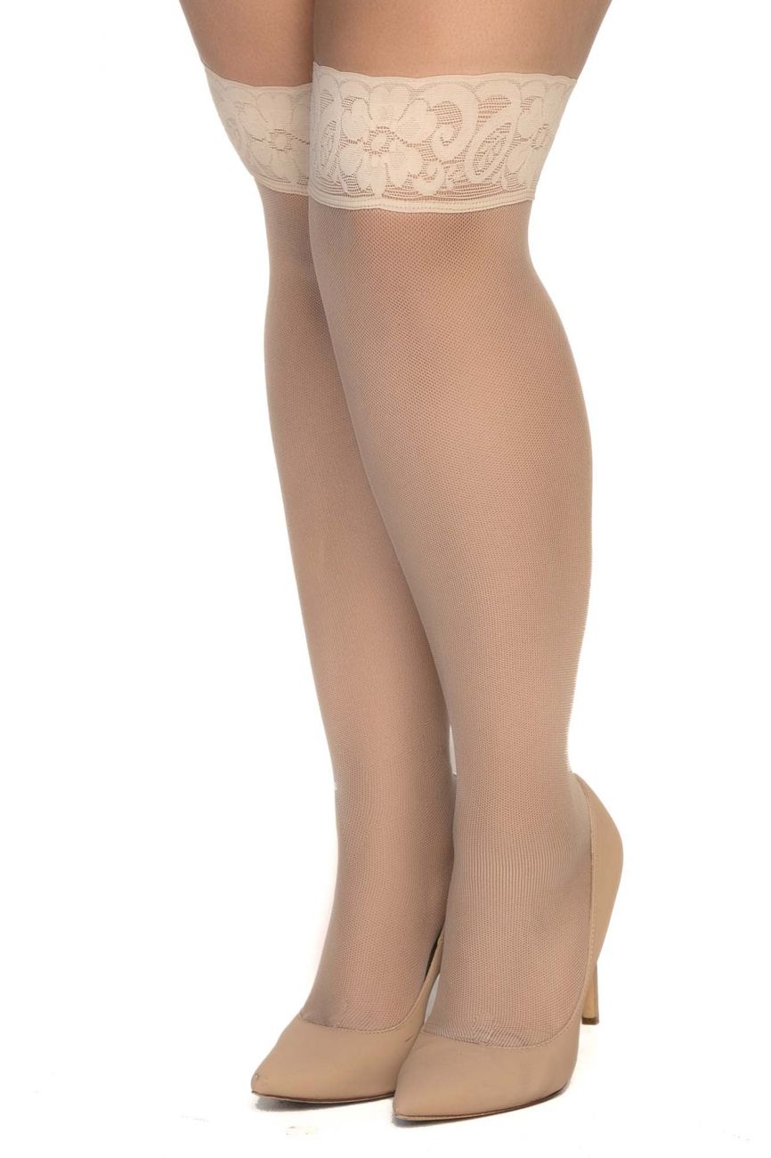 Mapale 1101X Mesh Thigh Highs