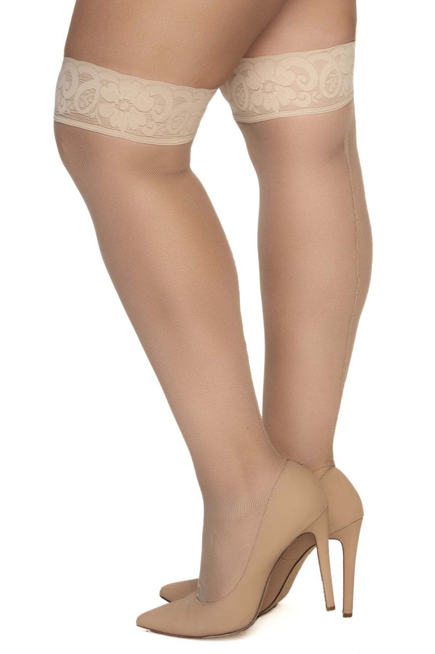 Mapale 1101X Mesh Thigh Highs