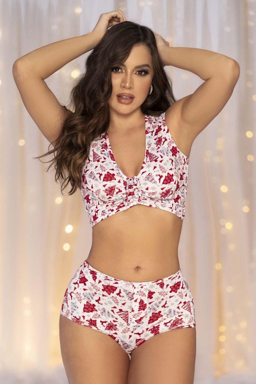 Mapale 7531 Two Piece Pajama Set Top and Shorts
