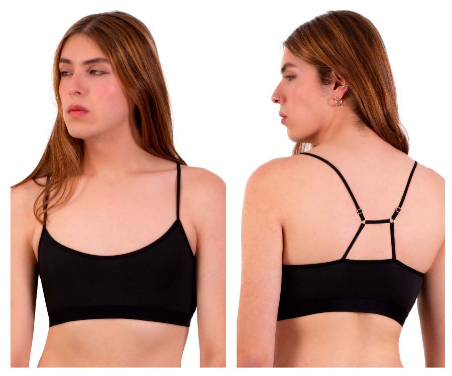 JCSTK - PLURAL PL005 Non-binary Underwear Bra Top Black