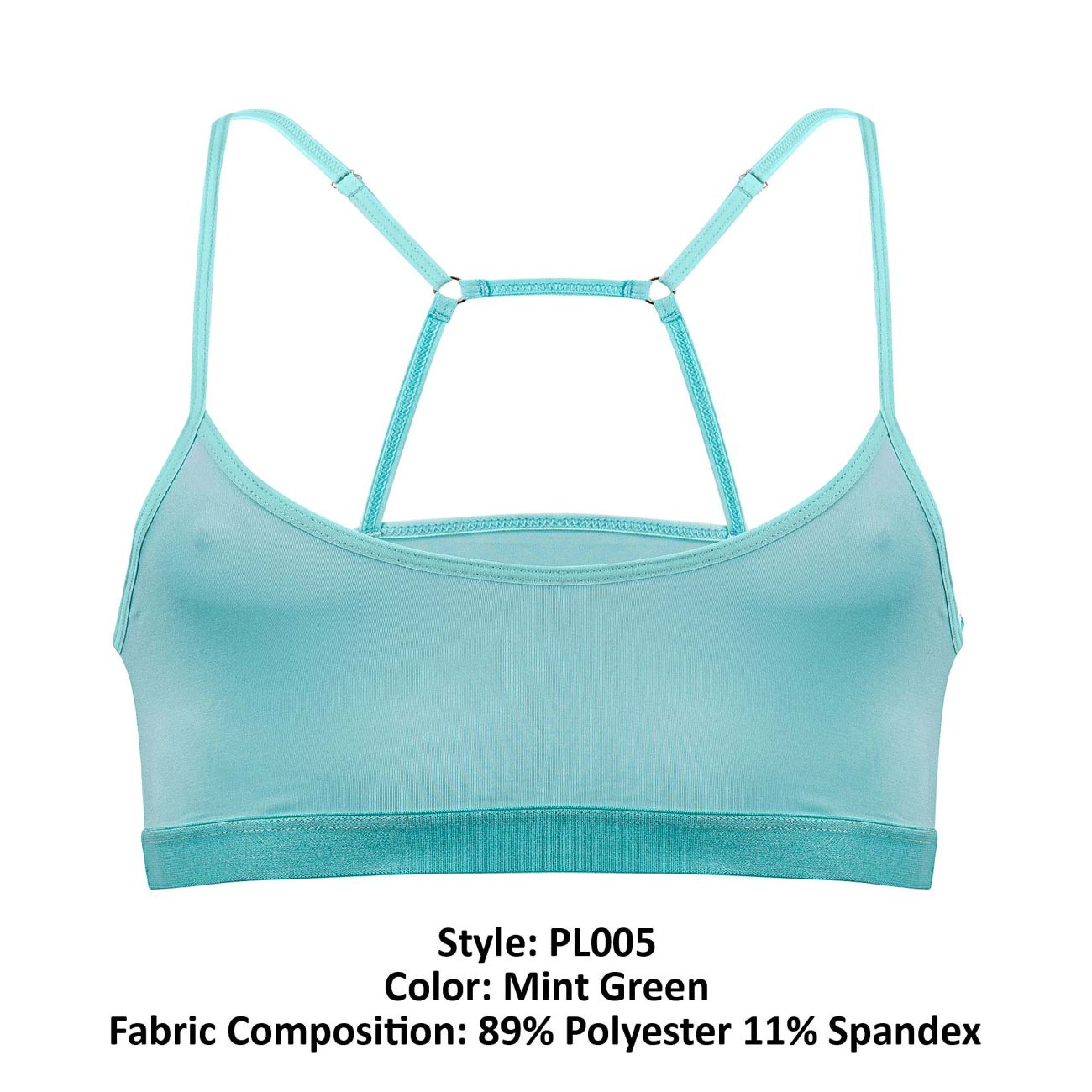 JCSTK - PLURAL PL005 Non-binary Underwear Bra Top Mint Green