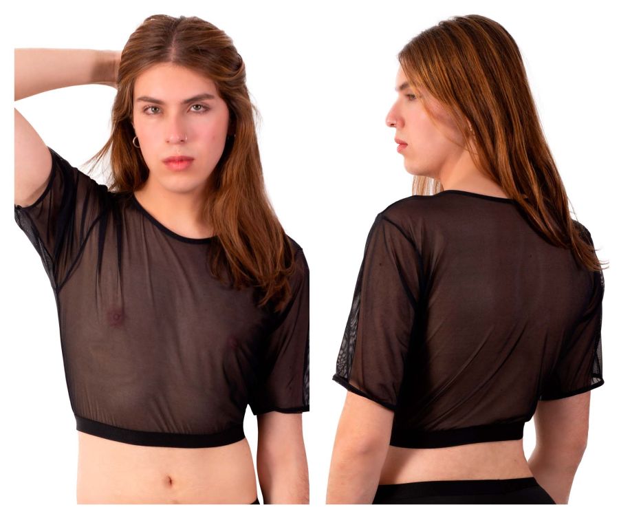 JCSTK - PLURAL PL009 Non-binary Underwear Crop Top Black