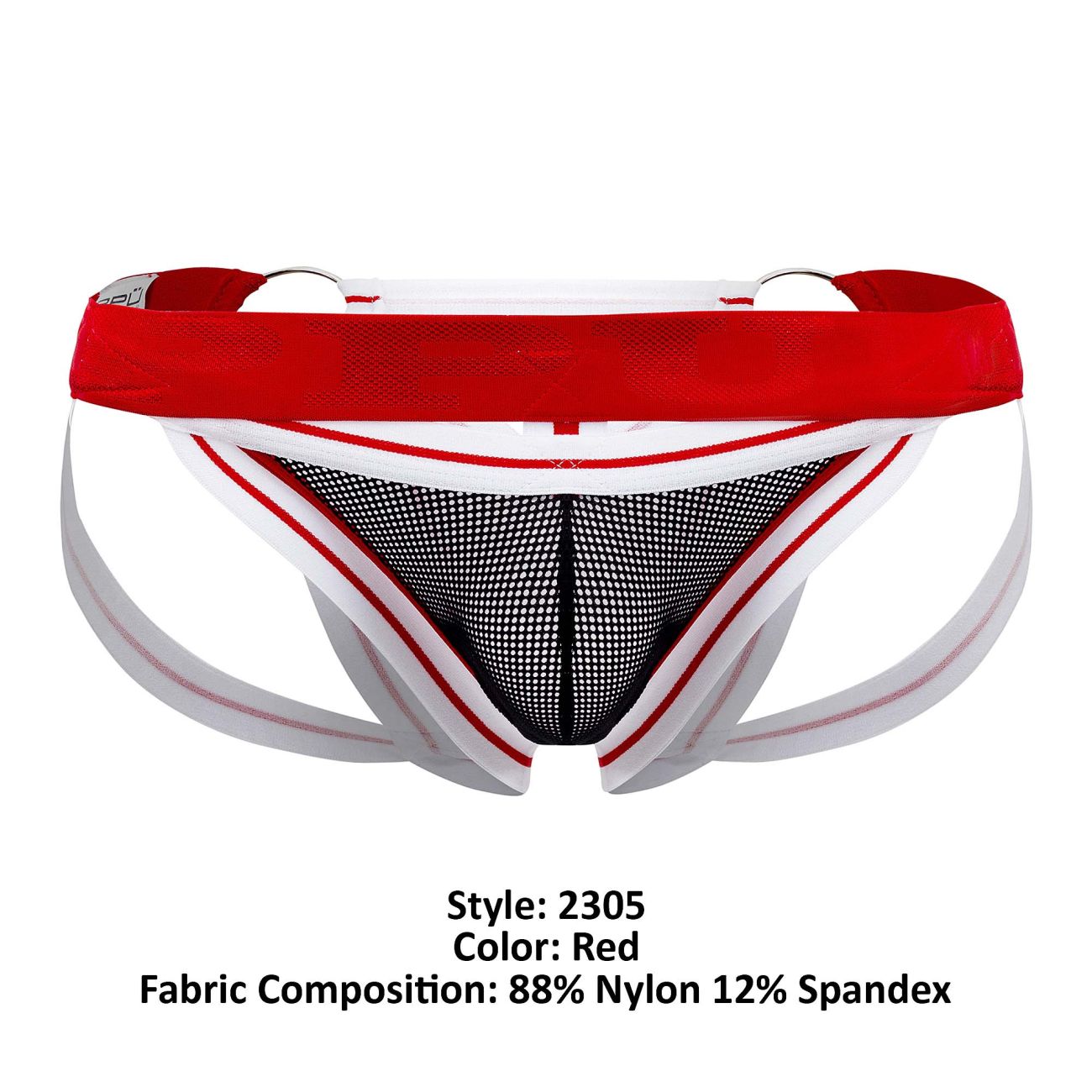 PPU 2305 Mesh Jockstrap Red