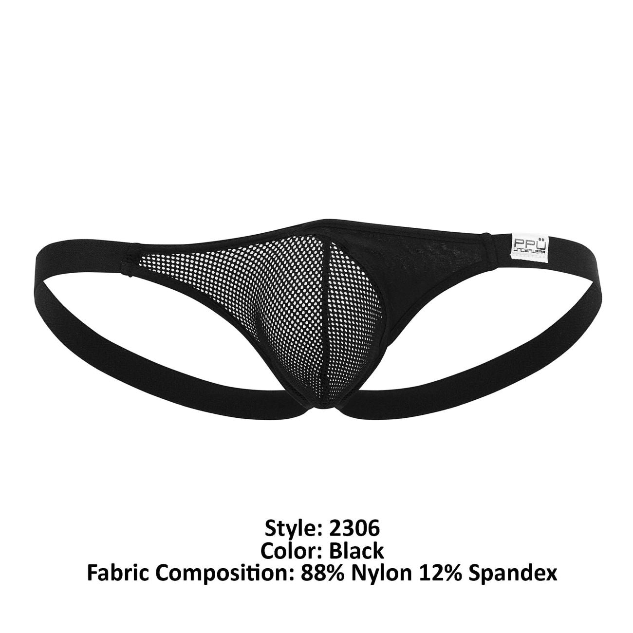 PPU 2306 Thong or Jockstrap Black