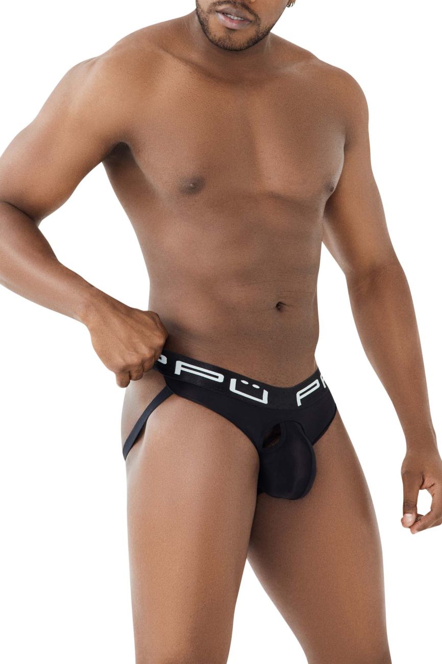 PPU 2307 Ball Lifter Jockstrap Black