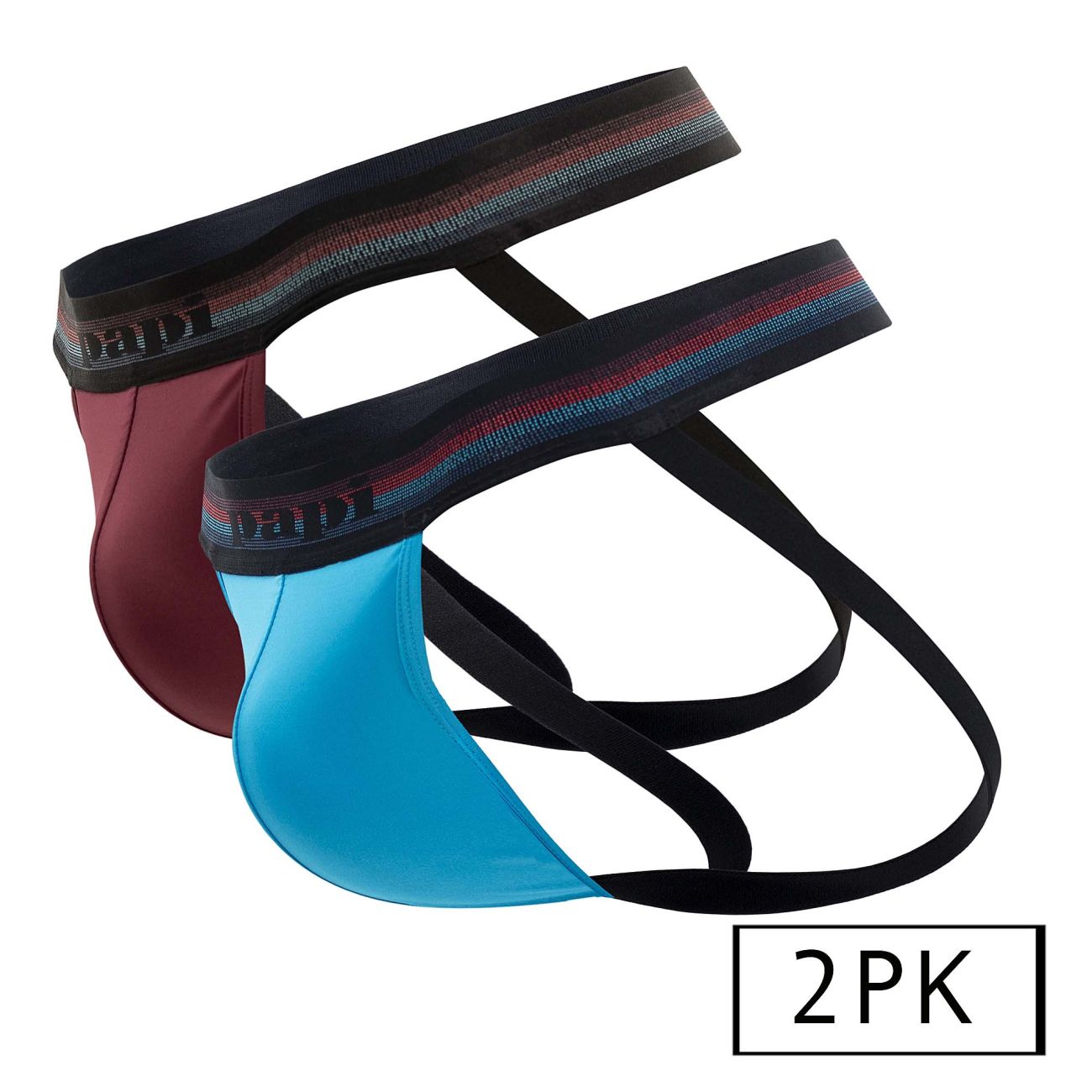 Papi UMPA108 2PK Microflex Performance Jockstrap Blue-Red