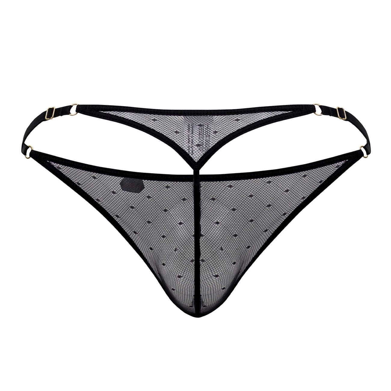 JCSTK - Pikante 1094 Oomph Mesh Thongs Black