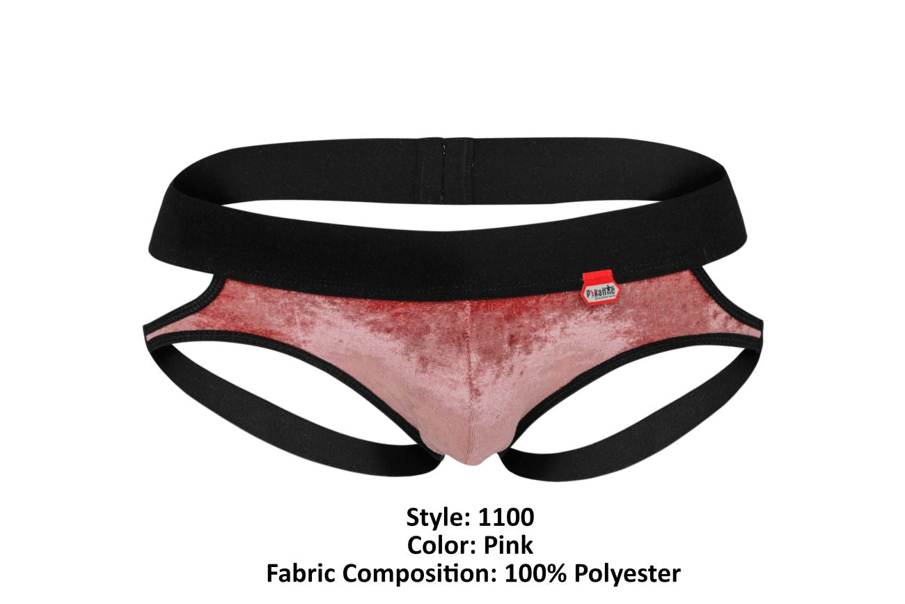 Pikante 1100 Clandestine Velvet Jockstrap Pink