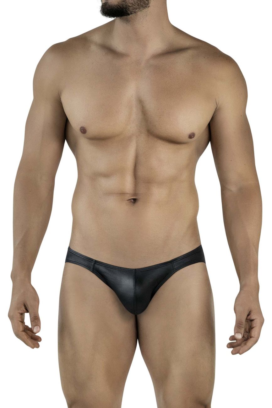 Pikante 2117 Candy Mens Bold Wet-look Briefs Black
