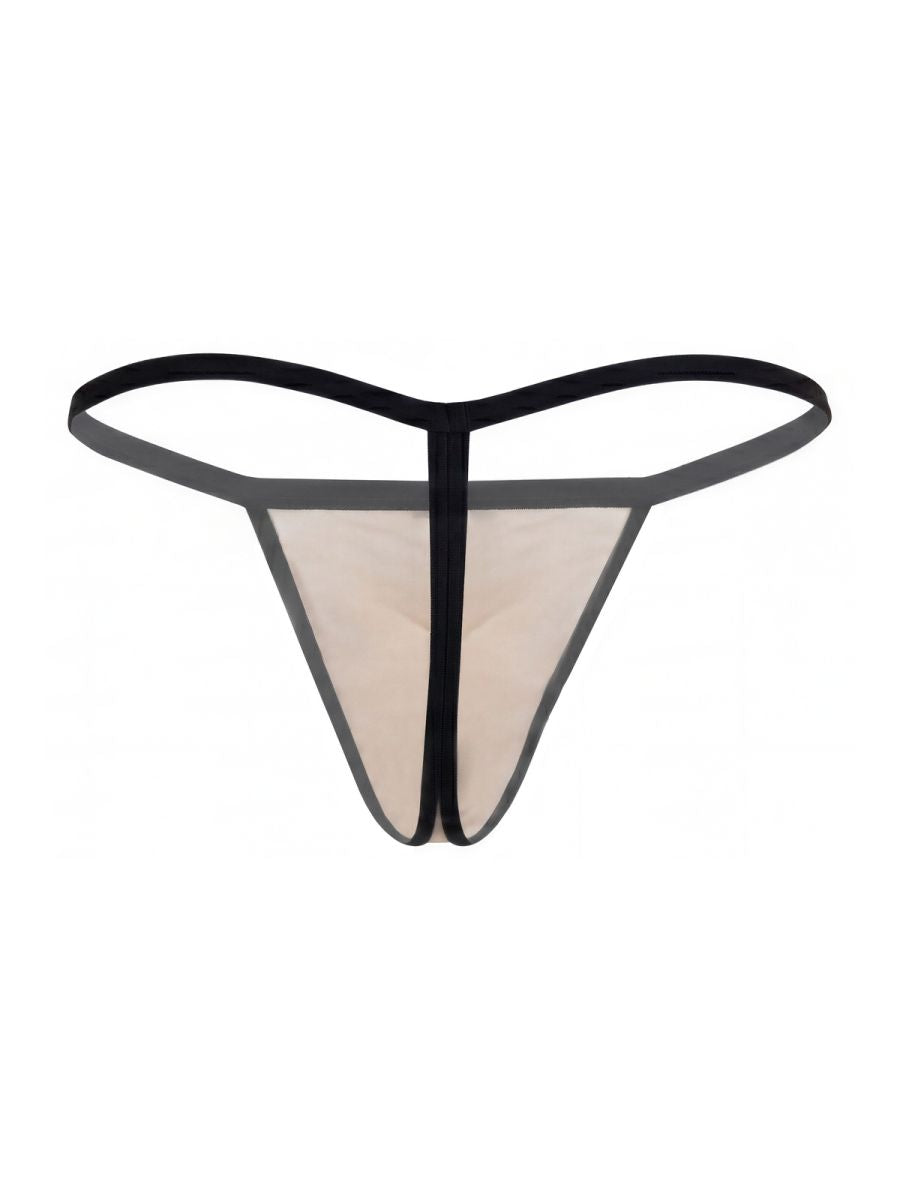 Pikante PIK 26094 Nut Mens Lightweight Barely There G-String Gray