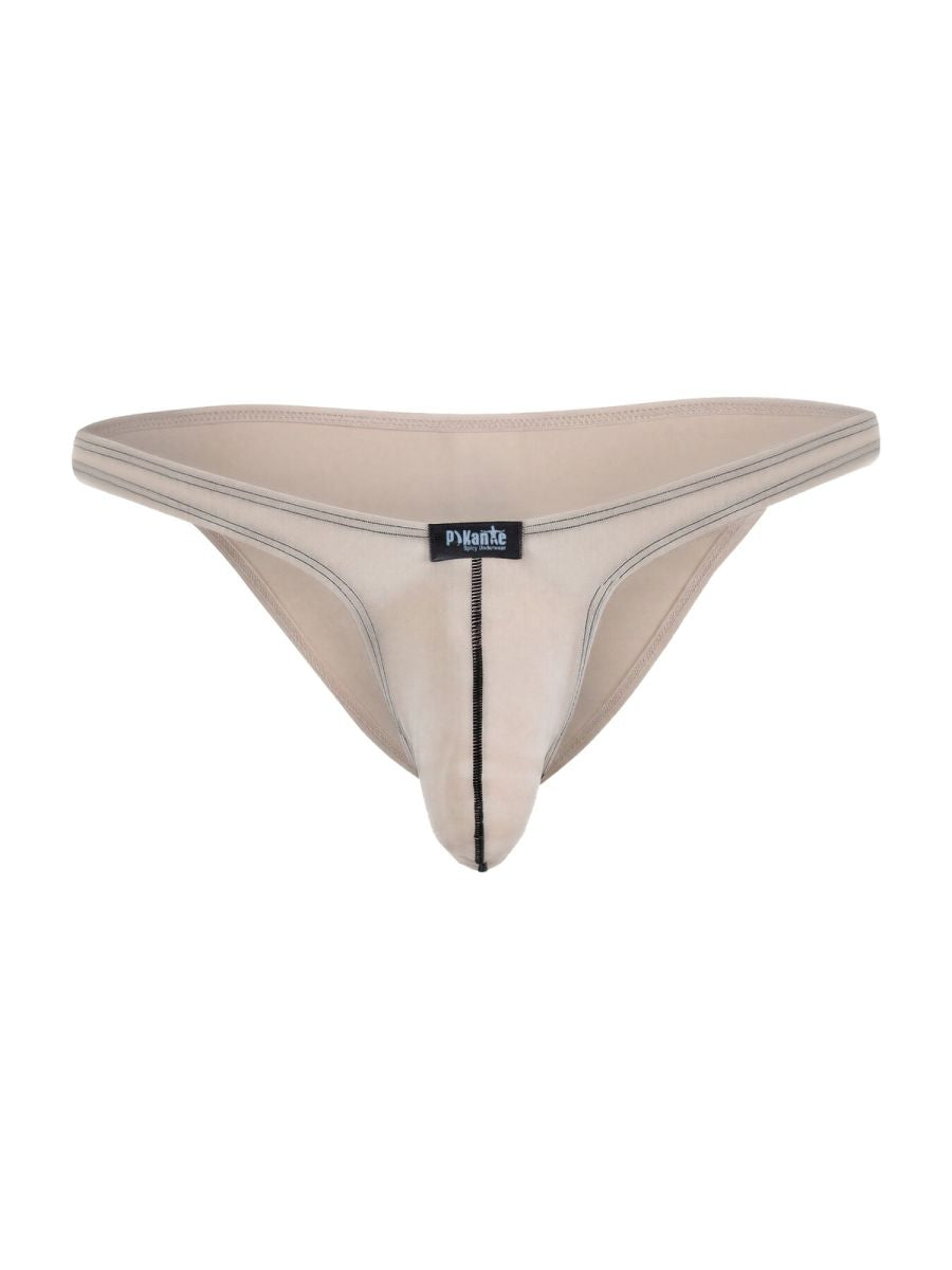 Pikante PIK 26106 Neftis Mens Minimalist Lightweight Bikini Brief Beige