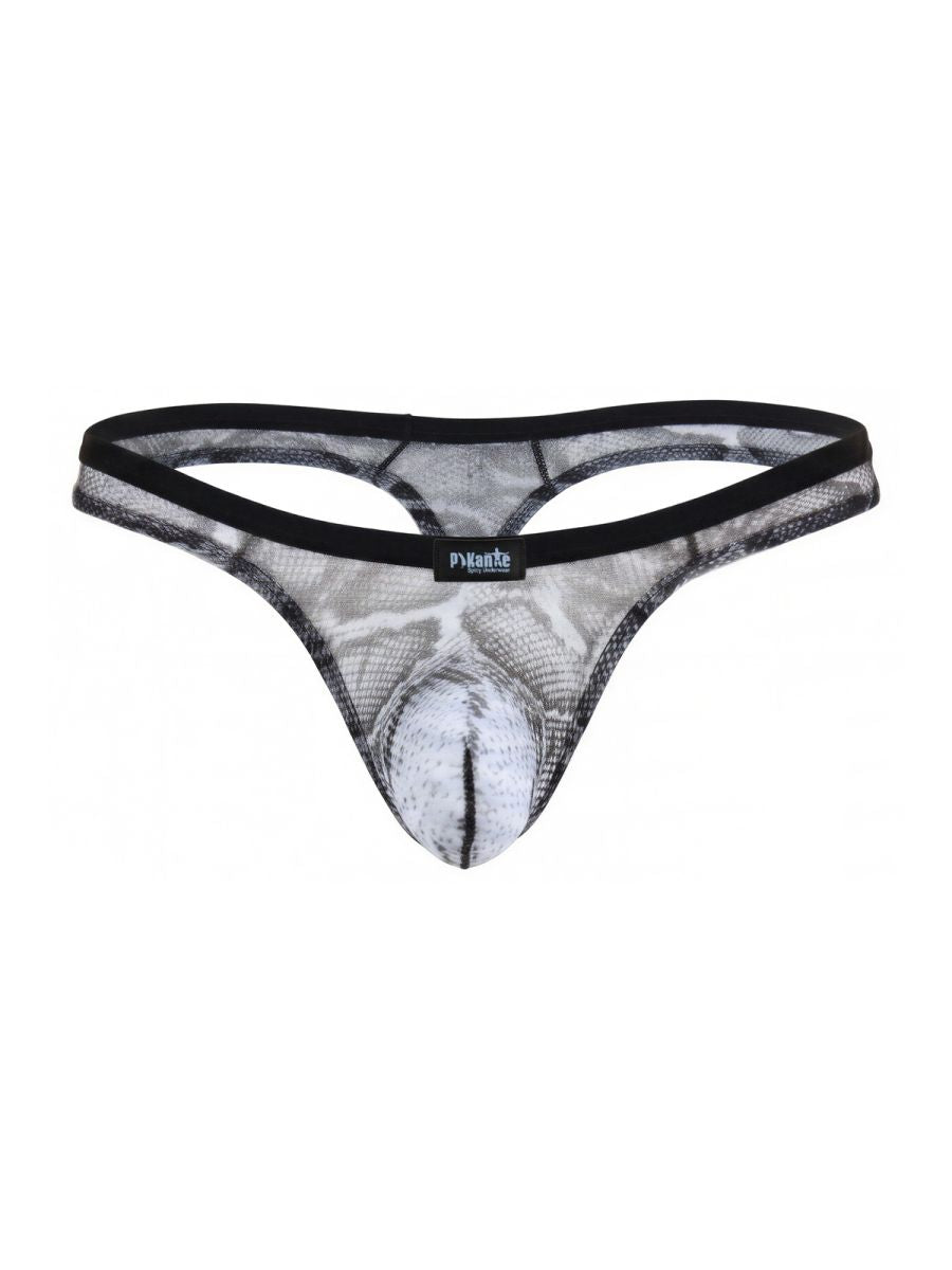 Pikante PIK 26112 Piton Mens Animal Snake Print Thongs Multi-coloured