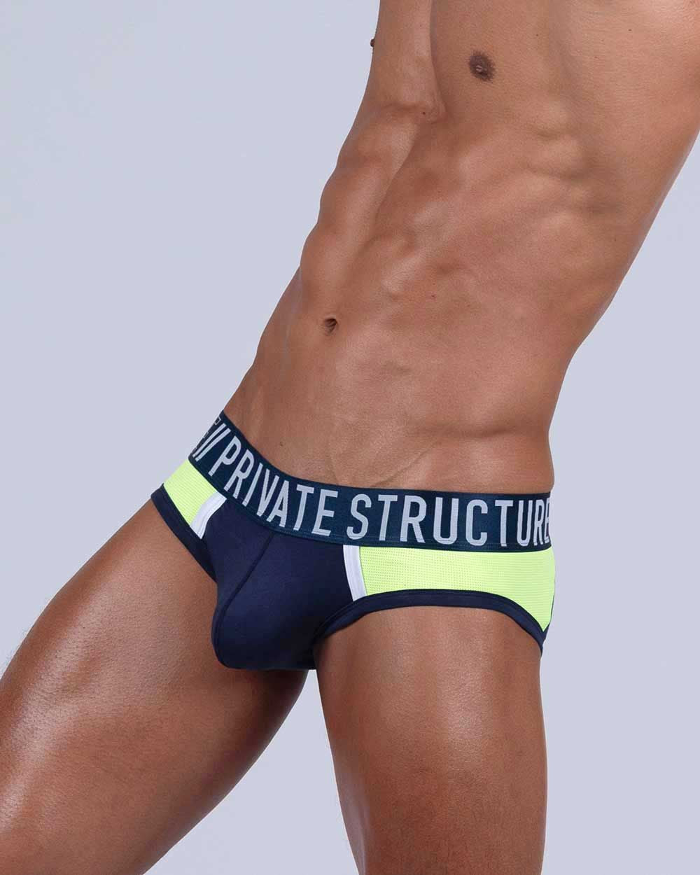 Private Structure BAUT4388 Athlete Mini Briefs Navy Ranger