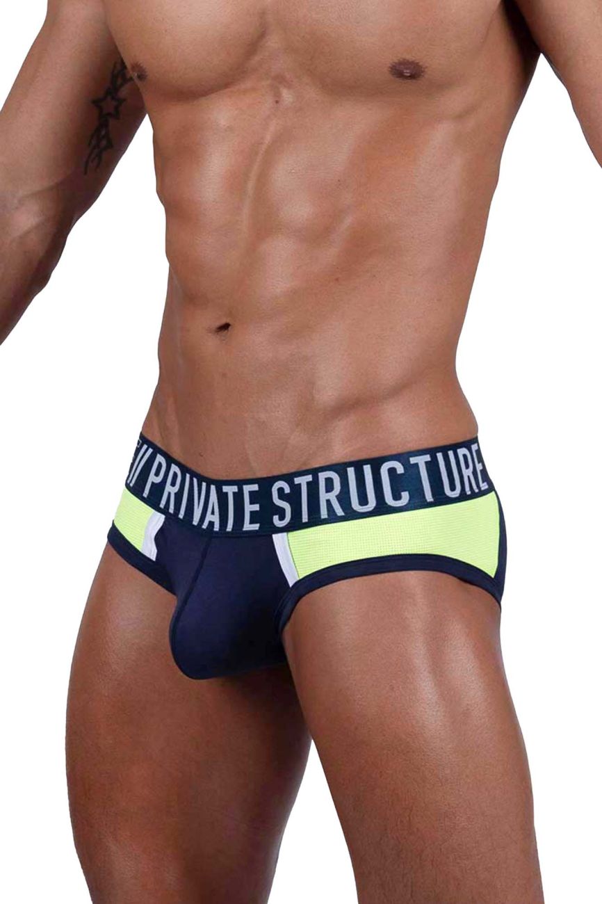 Private Structure BAUT4388 Athlete Mini Briefs Navy Ranger