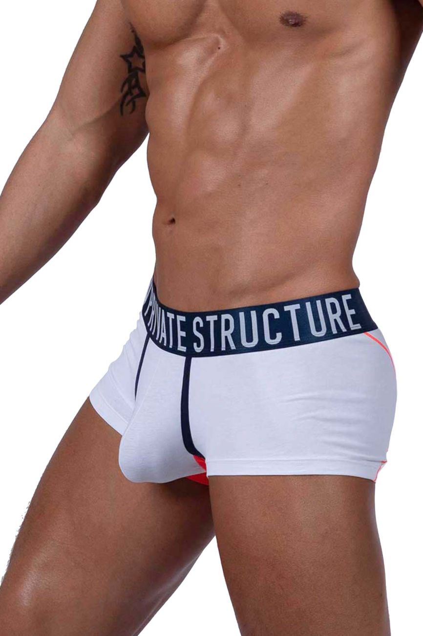 Private Structure BAUT4389 Athlete Trunks White League