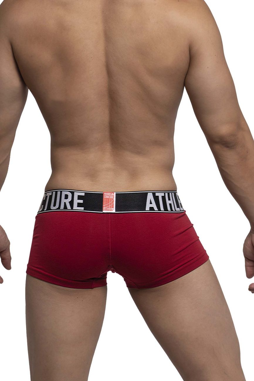 Private Structure BAUX4196 Athlete Trunks Red