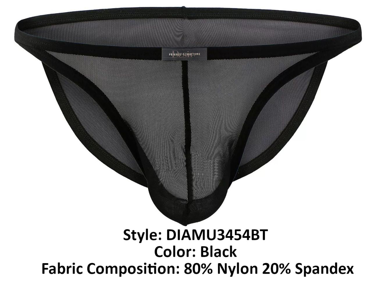 Private Structure DIAMU3454BT Desire Intima Low Rise Bikini Black