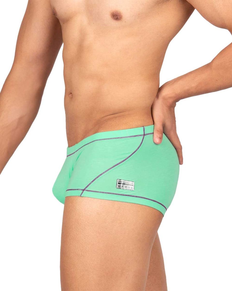 Private Structure EPUS4570 Prime Elysian Hipster Trunks Cyan