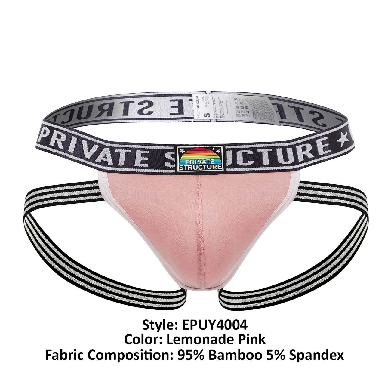 Private Structure EPUY4004 Pride Jockstraps Lemonade Pink