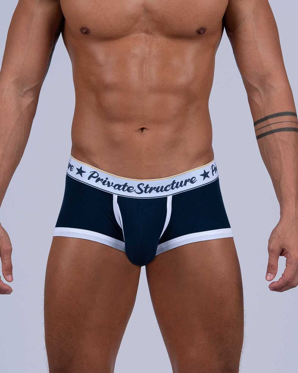 Private Structure SCUS4530 Classic Mid Waist Trunks Navy