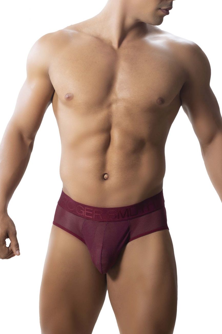 Roger Smuth RS039 Mens Underwear Jockstrap Burgundy