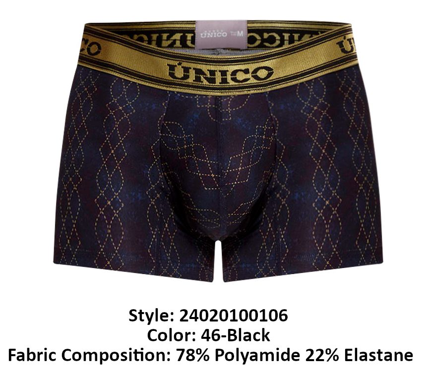 Unico 24020100106 Laca Trunks 46-Black