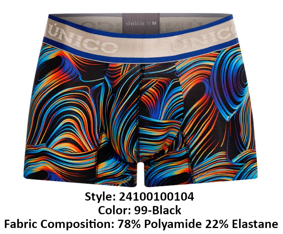 Unico 24100100104 Calamo Trunks Black Multi